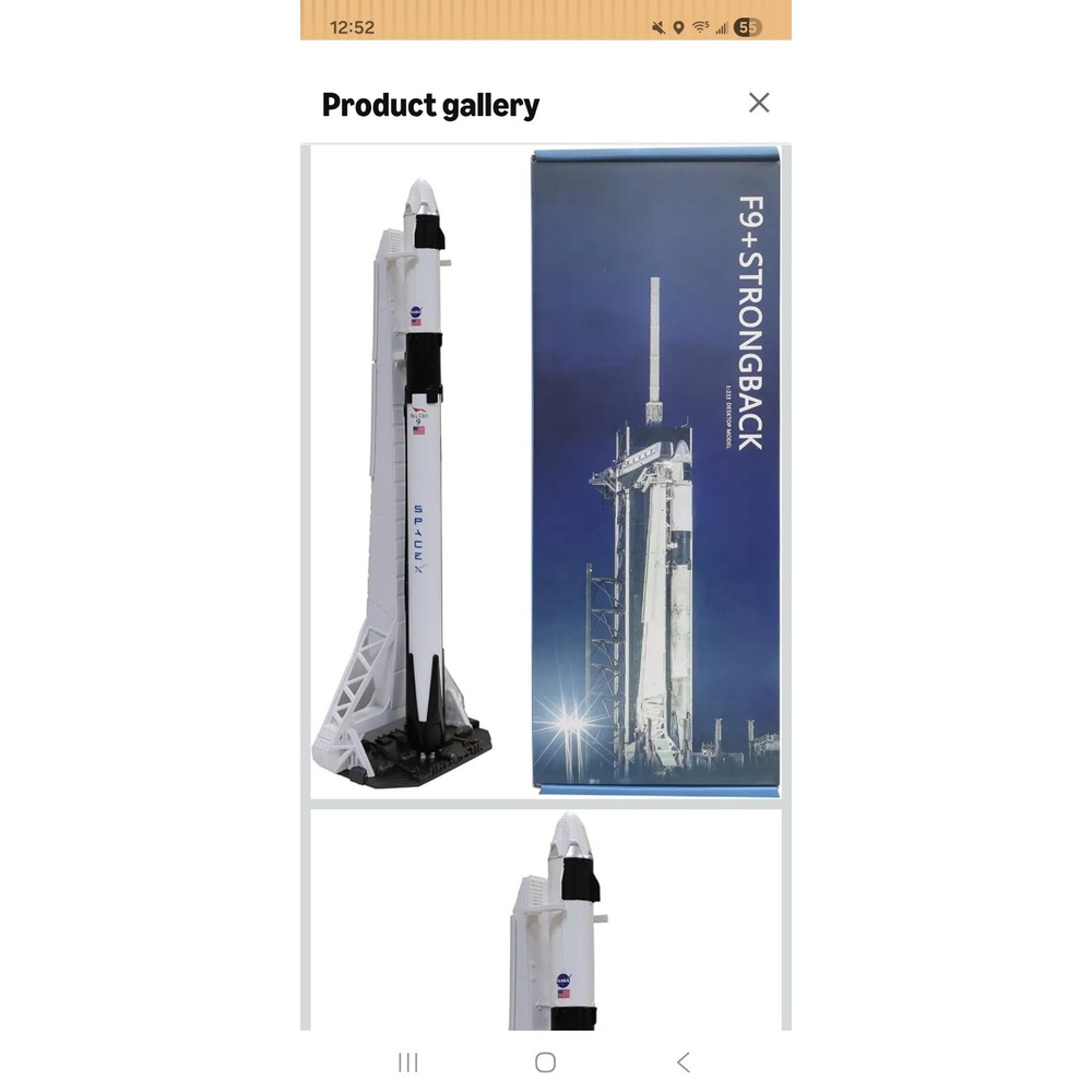 1: 200 Scale US Falcon 9 SpaceX Heavy Launch Tower Resin Model Toy 35cm Handmade